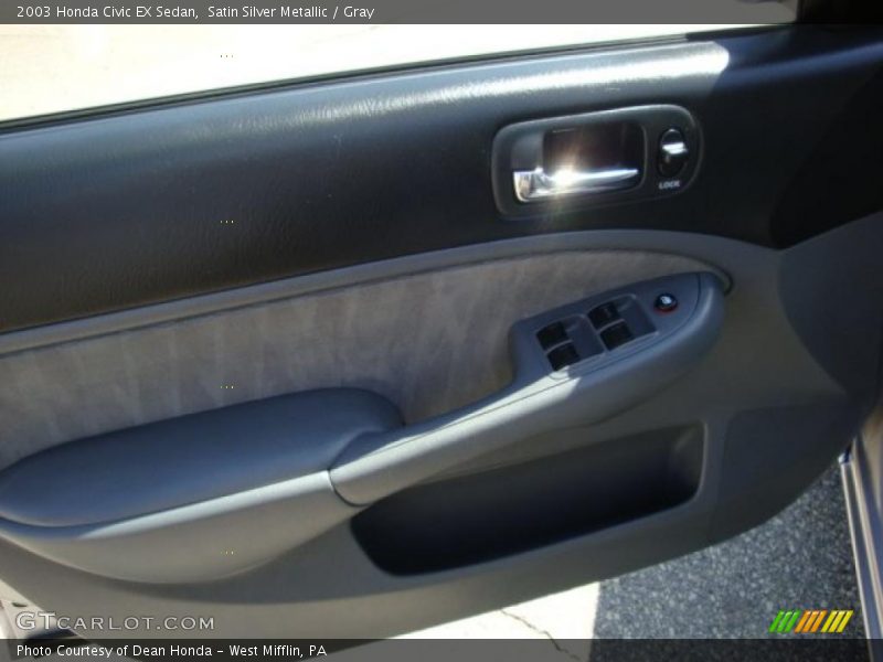 Satin Silver Metallic / Gray 2003 Honda Civic EX Sedan