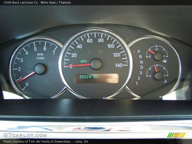 White Opal / Titanium 2008 Buick LaCrosse CX