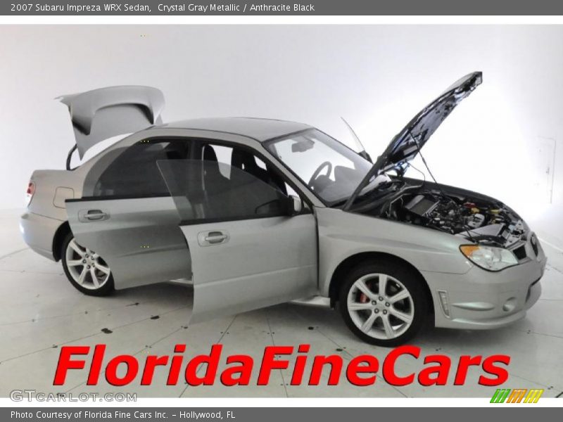 Crystal Gray Metallic / Anthracite Black 2007 Subaru Impreza WRX Sedan