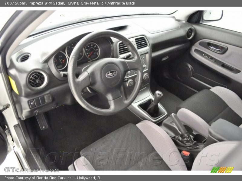 Crystal Gray Metallic / Anthracite Black 2007 Subaru Impreza WRX Sedan