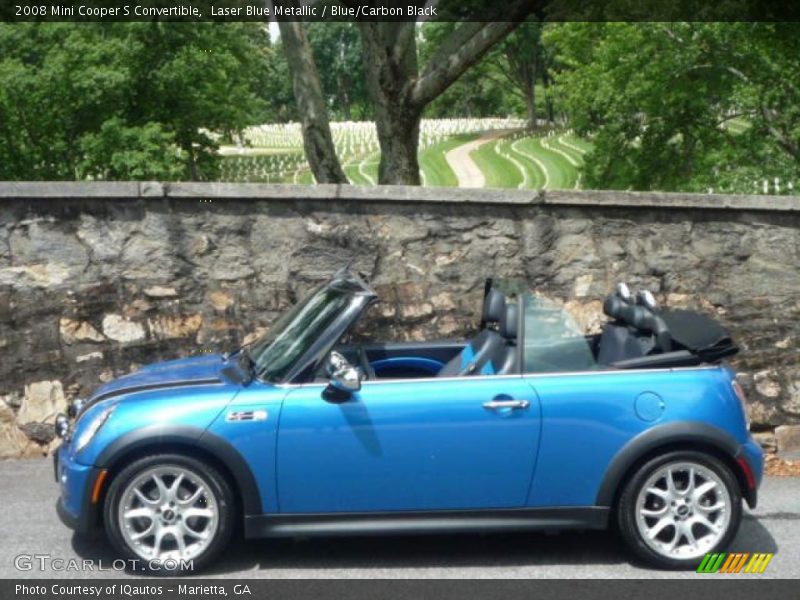 Laser Blue Metallic / Blue/Carbon Black 2008 Mini Cooper S Convertible