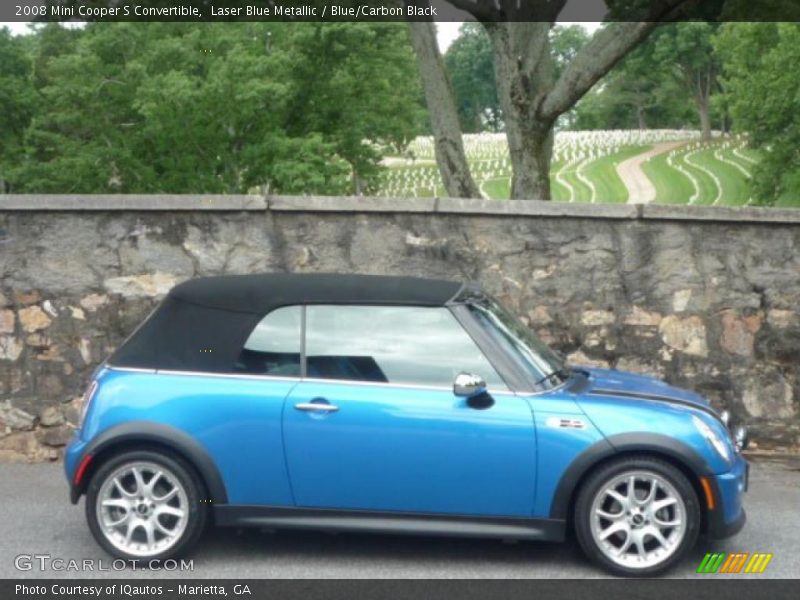 Laser Blue Metallic / Blue/Carbon Black 2008 Mini Cooper S Convertible