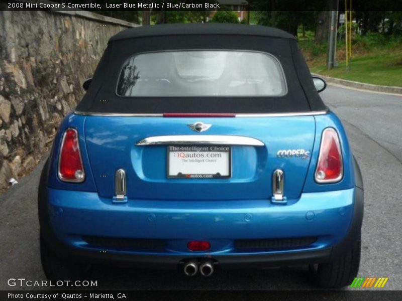 Laser Blue Metallic / Blue/Carbon Black 2008 Mini Cooper S Convertible
