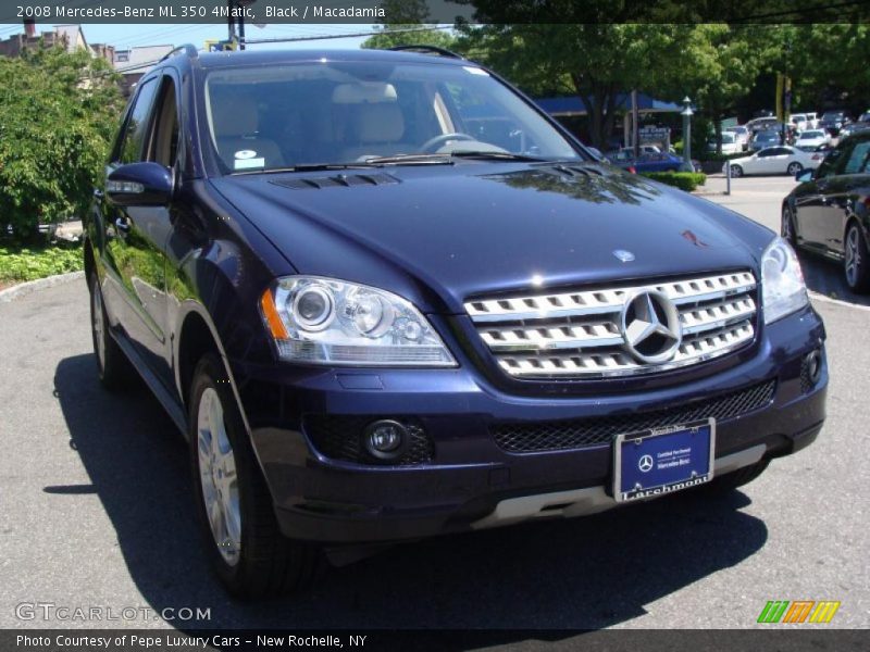 Black / Macadamia 2008 Mercedes-Benz ML 350 4Matic