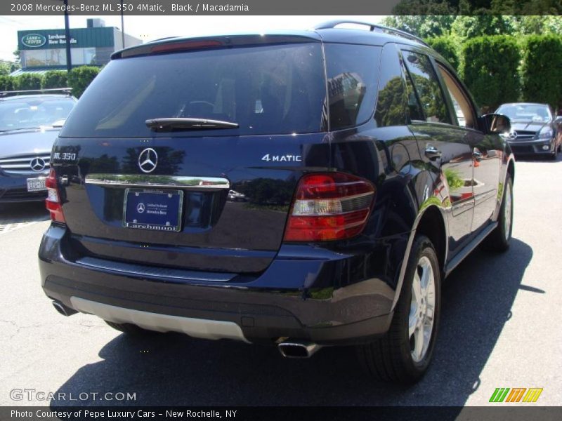 Black / Macadamia 2008 Mercedes-Benz ML 350 4Matic