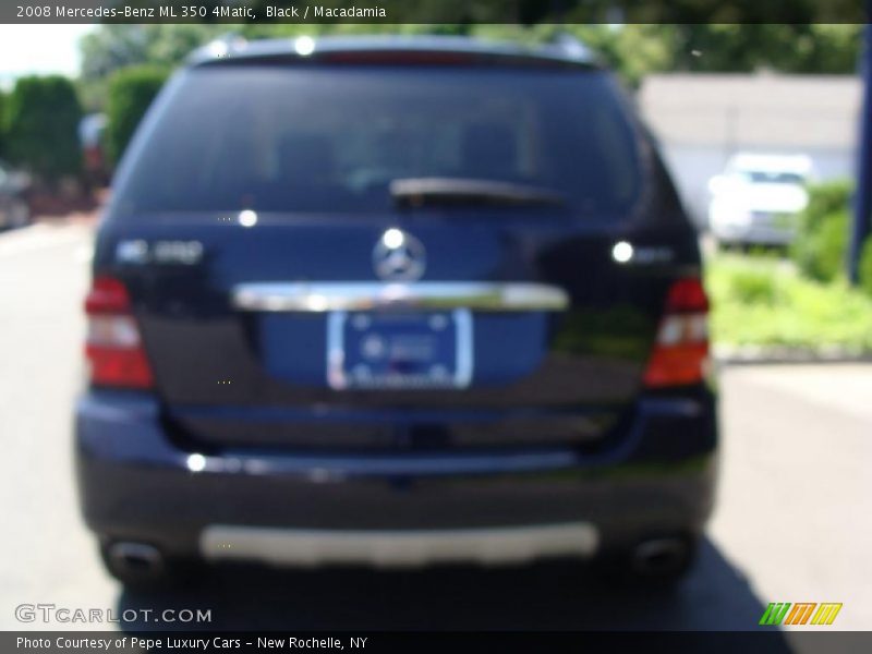 Black / Macadamia 2008 Mercedes-Benz ML 350 4Matic