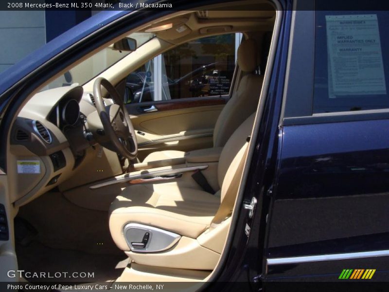 Black / Macadamia 2008 Mercedes-Benz ML 350 4Matic