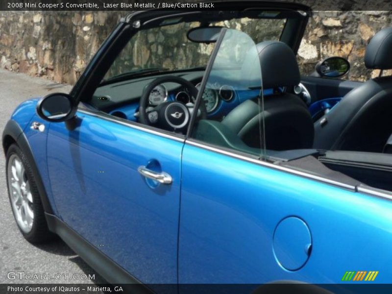 Laser Blue Metallic / Blue/Carbon Black 2008 Mini Cooper S Convertible