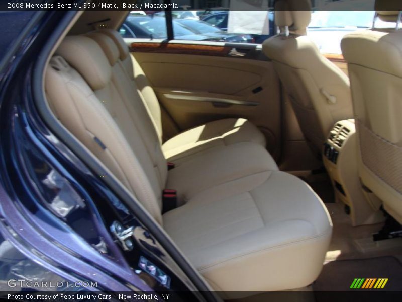 Black / Macadamia 2008 Mercedes-Benz ML 350 4Matic