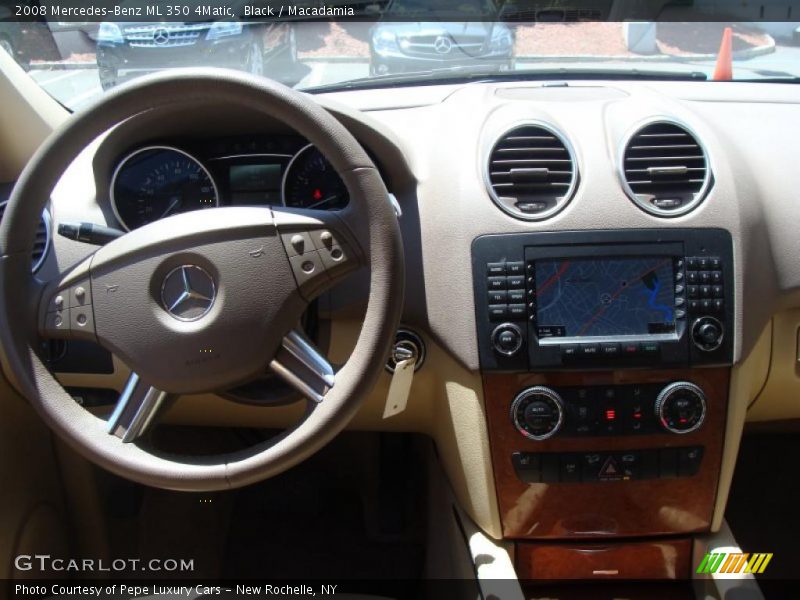 Black / Macadamia 2008 Mercedes-Benz ML 350 4Matic