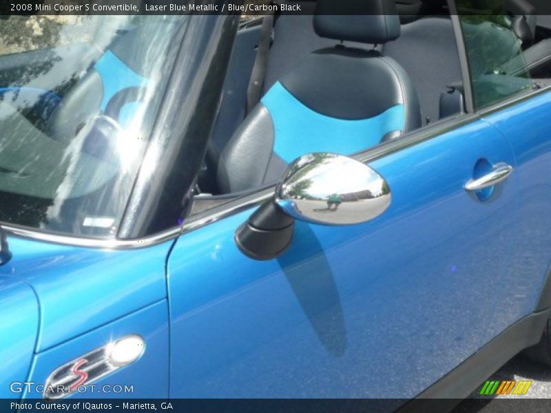 Laser Blue Metallic / Blue/Carbon Black 2008 Mini Cooper S Convertible