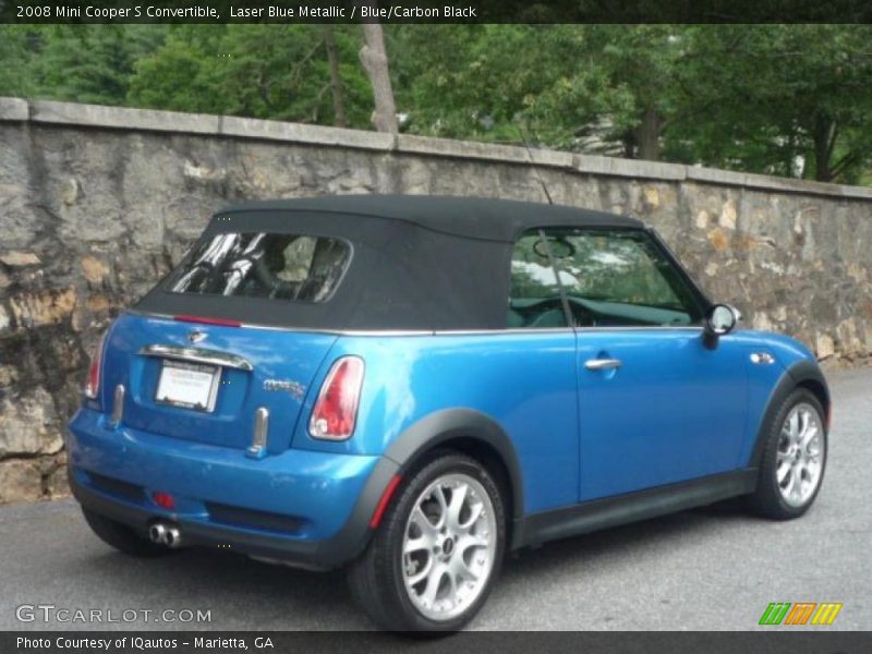 Laser Blue Metallic / Blue/Carbon Black 2008 Mini Cooper S Convertible