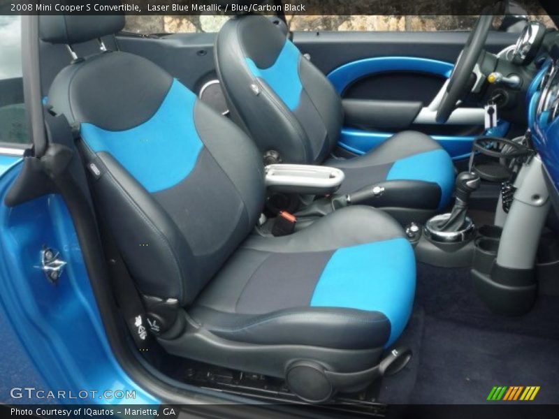 Laser Blue Metallic / Blue/Carbon Black 2008 Mini Cooper S Convertible