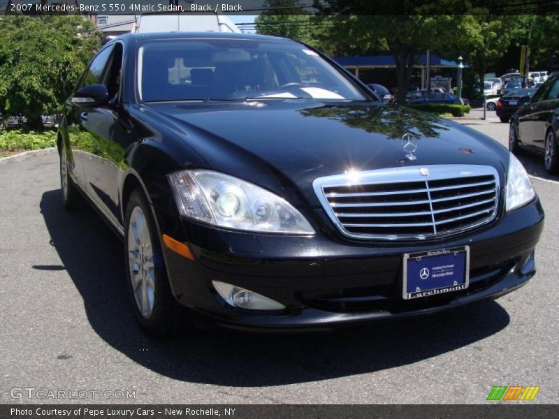 Black / Black 2007 Mercedes-Benz S 550 4Matic Sedan