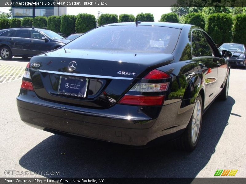 Black / Black 2007 Mercedes-Benz S 550 4Matic Sedan
