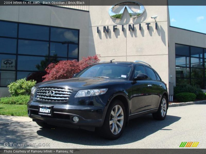Black Obsidian / Brick/Black 2004 Infiniti FX 45 AWD