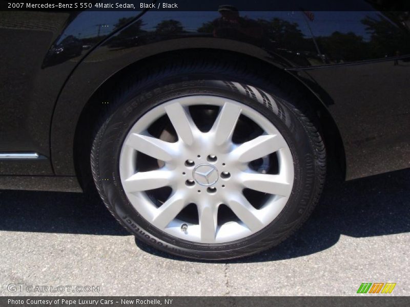 Black / Black 2007 Mercedes-Benz S 550 4Matic Sedan