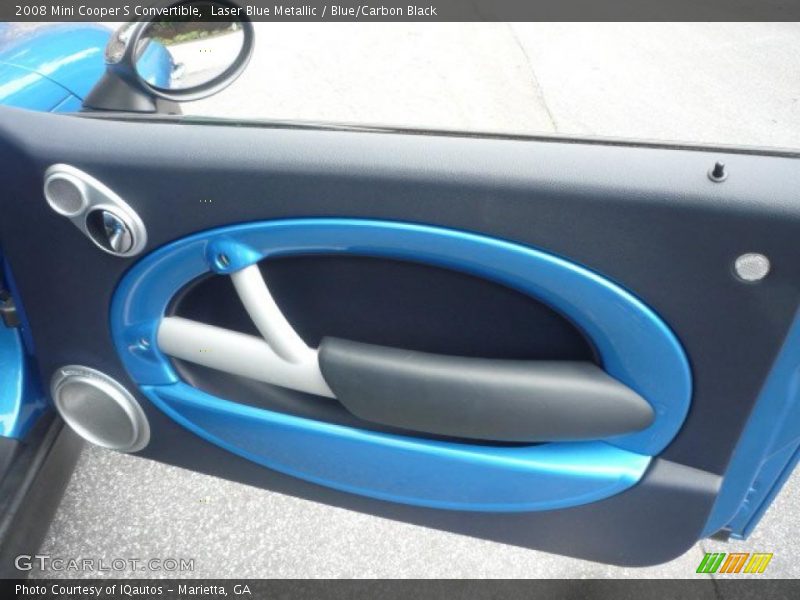 Laser Blue Metallic / Blue/Carbon Black 2008 Mini Cooper S Convertible