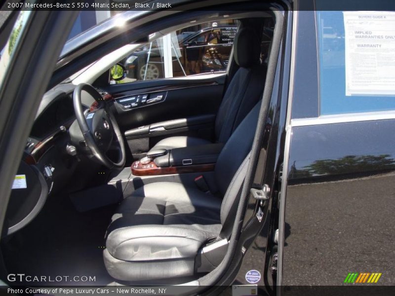 Black / Black 2007 Mercedes-Benz S 550 4Matic Sedan