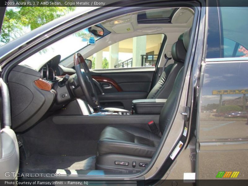 Grigio Metallic / Ebony 2009 Acura RL 3.7 AWD Sedan