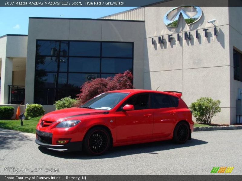 True Red / Gray/Black 2007 Mazda MAZDA3 MAZDASPEED3 Sport