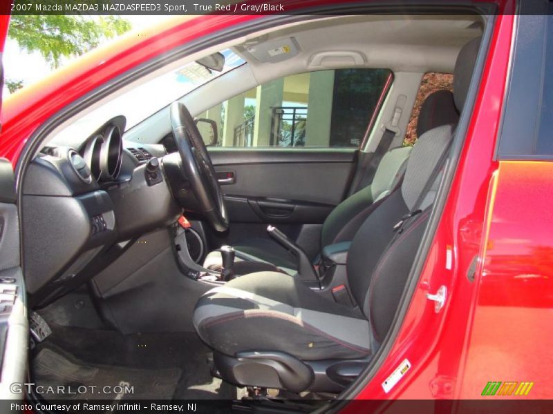 True Red / Gray/Black 2007 Mazda MAZDA3 MAZDASPEED3 Sport