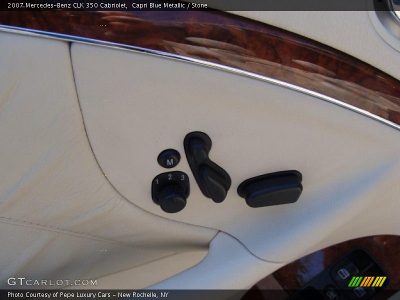 Capri Blue Metallic / Stone 2007 Mercedes-Benz CLK 350 Cabriolet