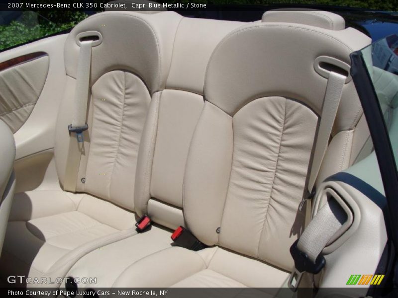 Capri Blue Metallic / Stone 2007 Mercedes-Benz CLK 350 Cabriolet