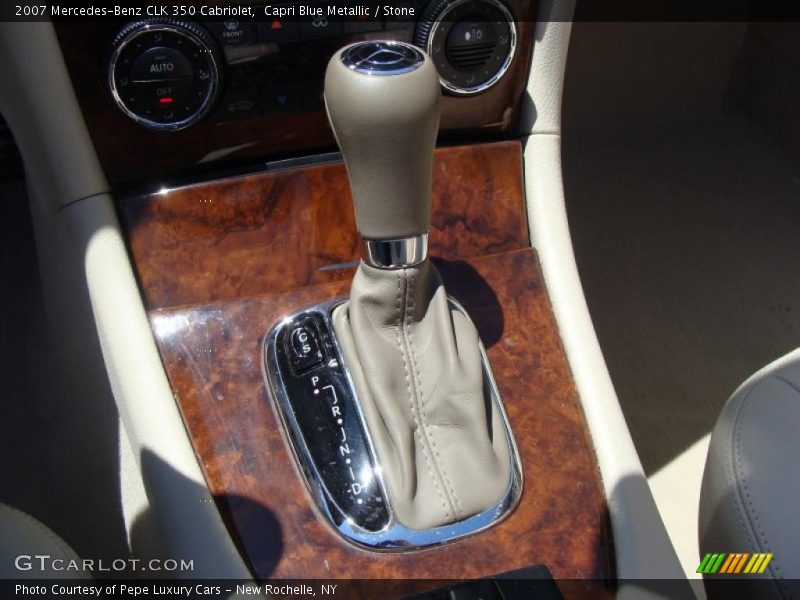 Capri Blue Metallic / Stone 2007 Mercedes-Benz CLK 350 Cabriolet