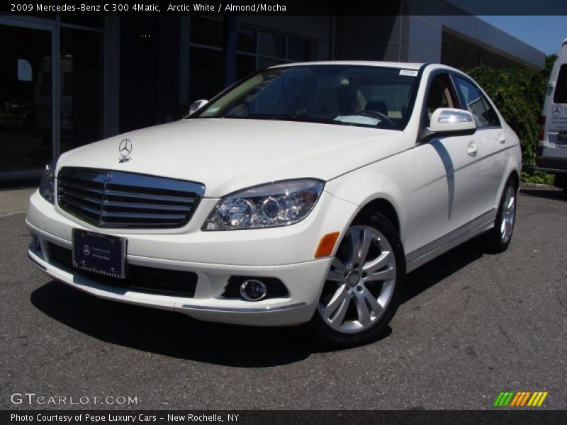 Arctic White / Almond/Mocha 2009 Mercedes-Benz C 300 4Matic