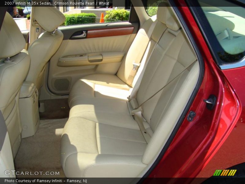 Crimson Roulette Pearl / Wheat 2007 Infiniti M 35x Sedan