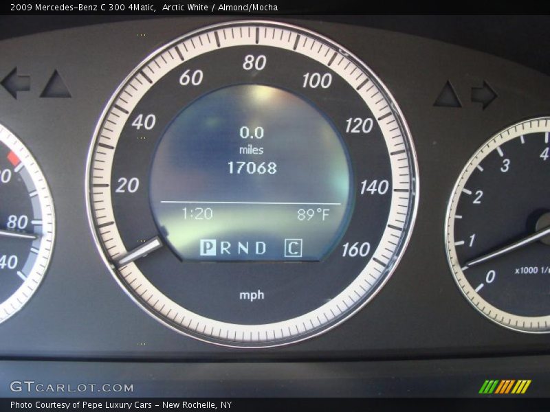 Arctic White / Almond/Mocha 2009 Mercedes-Benz C 300 4Matic