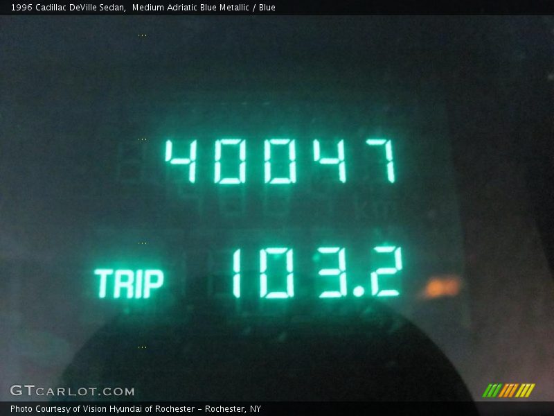 Medium Adriatic Blue Metallic / Blue 1996 Cadillac DeVille Sedan