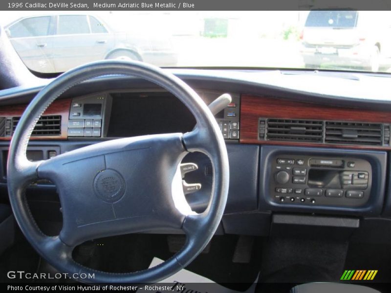 Medium Adriatic Blue Metallic / Blue 1996 Cadillac DeVille Sedan