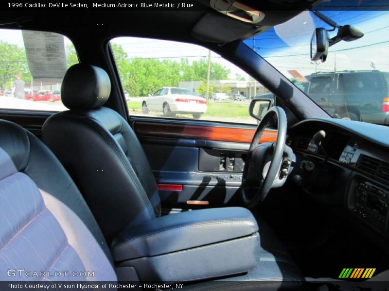 Medium Adriatic Blue Metallic / Blue 1996 Cadillac DeVille Sedan