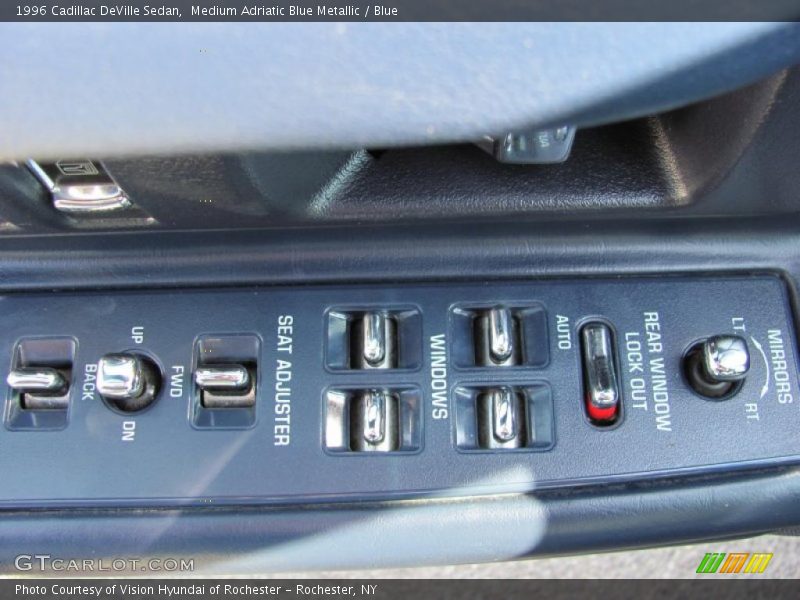 Medium Adriatic Blue Metallic / Blue 1996 Cadillac DeVille Sedan
