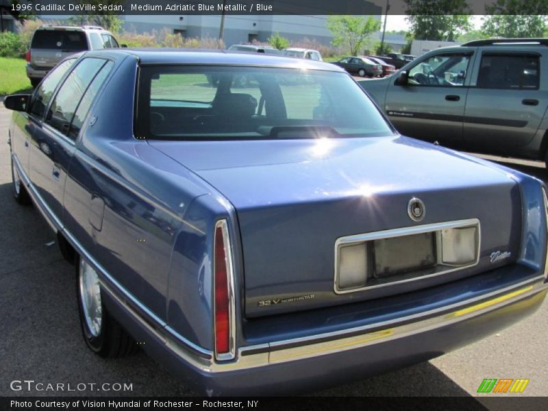 Medium Adriatic Blue Metallic / Blue 1996 Cadillac DeVille Sedan
