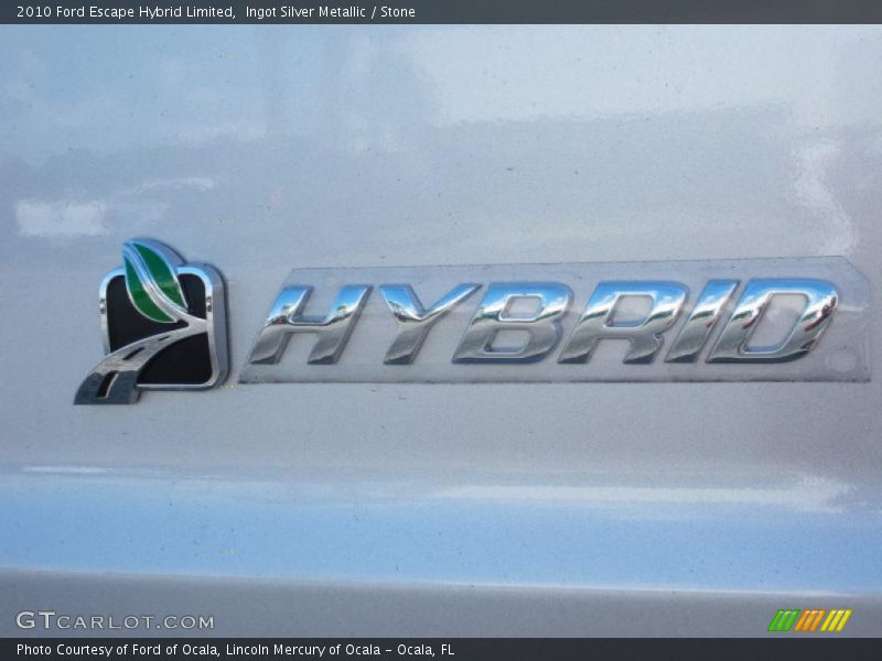 Ingot Silver Metallic / Stone 2010 Ford Escape Hybrid Limited