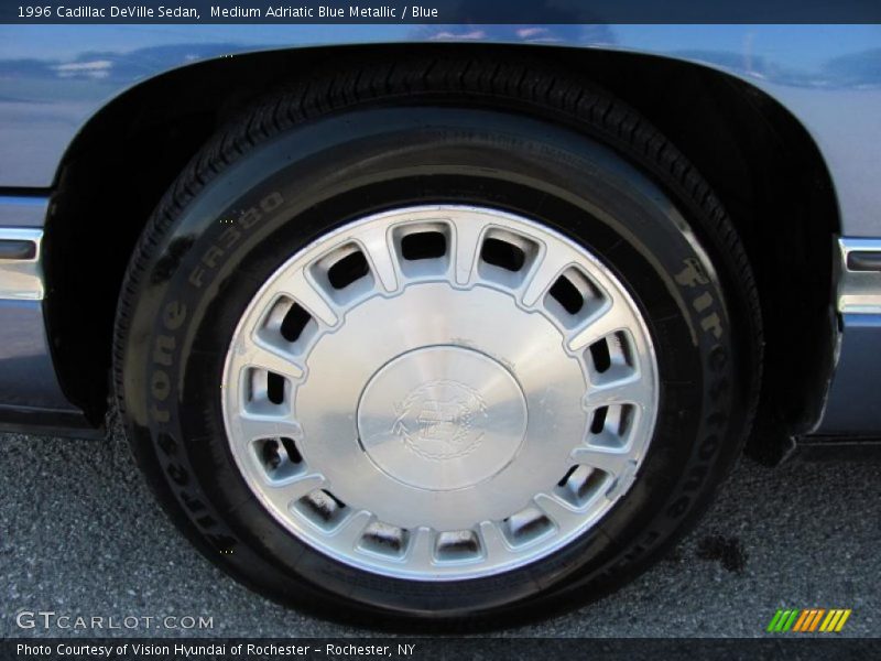 Medium Adriatic Blue Metallic / Blue 1996 Cadillac DeVille Sedan