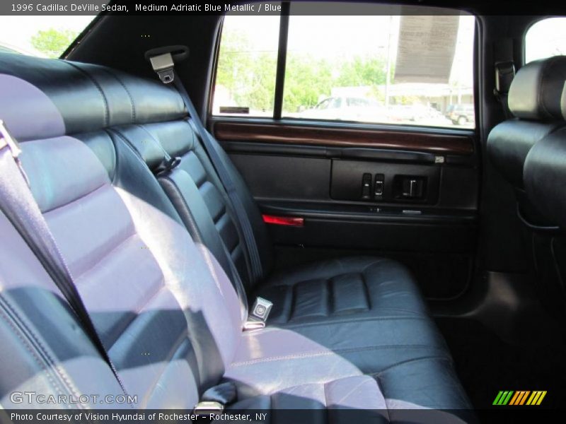 Medium Adriatic Blue Metallic / Blue 1996 Cadillac DeVille Sedan