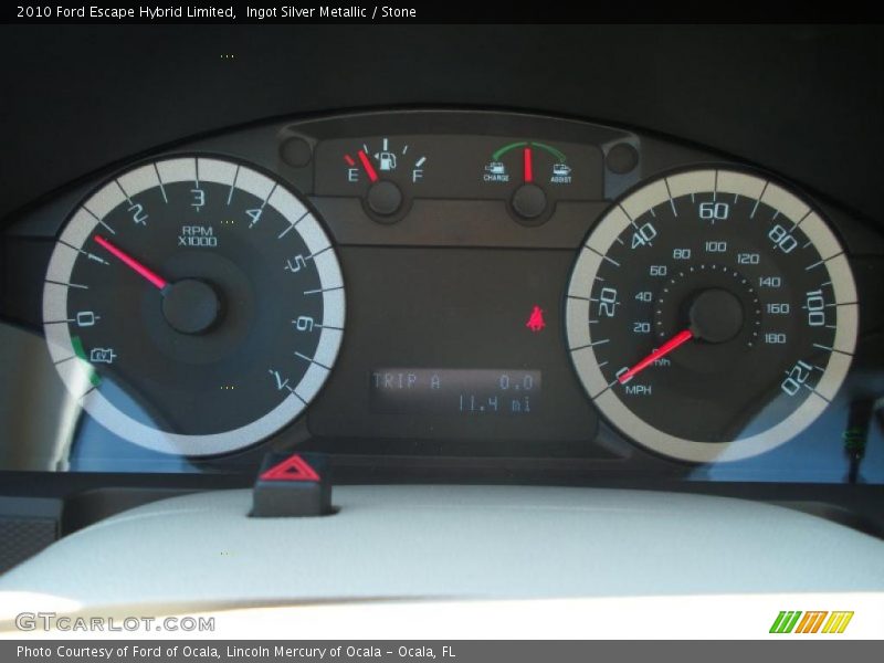 Ingot Silver Metallic / Stone 2010 Ford Escape Hybrid Limited