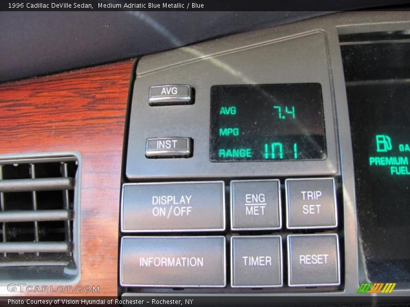 Medium Adriatic Blue Metallic / Blue 1996 Cadillac DeVille Sedan