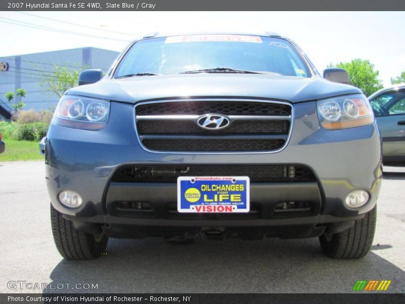 Slate Blue / Gray 2007 Hyundai Santa Fe SE 4WD