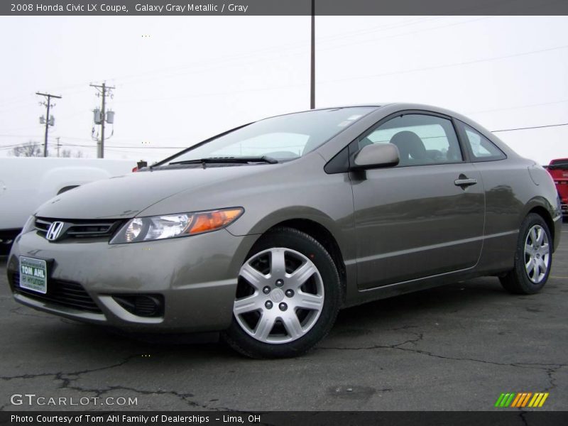 Galaxy Gray Metallic / Gray 2008 Honda Civic LX Coupe