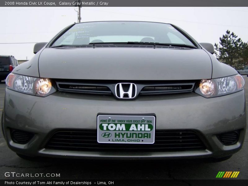 Galaxy Gray Metallic / Gray 2008 Honda Civic LX Coupe