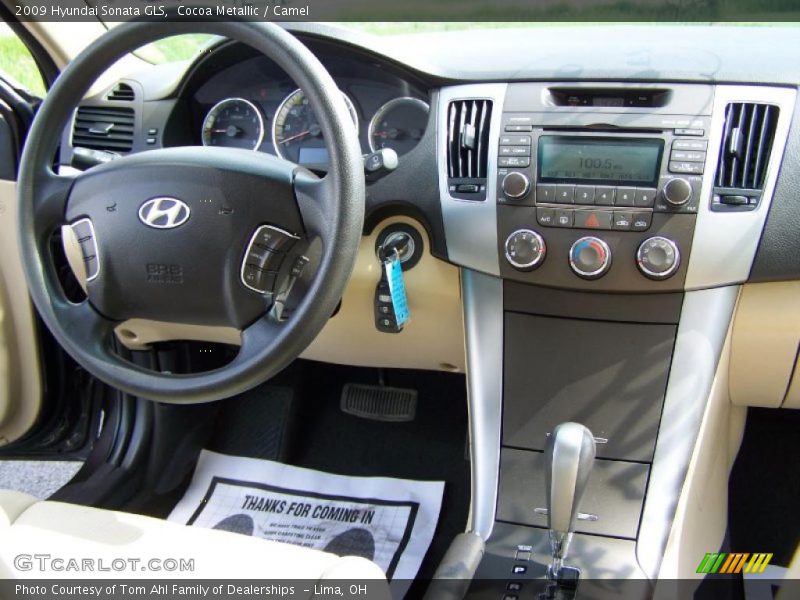 Cocoa Metallic / Camel 2009 Hyundai Sonata GLS