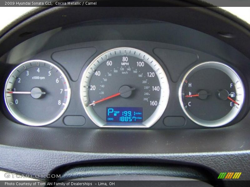 Cocoa Metallic / Camel 2009 Hyundai Sonata GLS