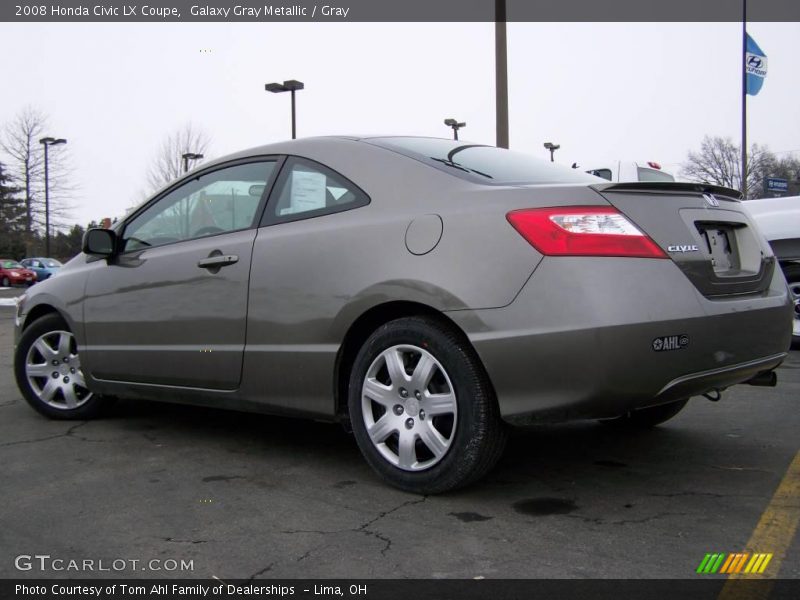 Galaxy Gray Metallic / Gray 2008 Honda Civic LX Coupe