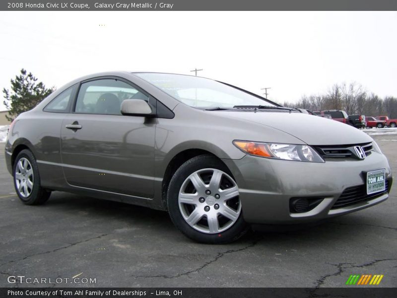 Galaxy Gray Metallic / Gray 2008 Honda Civic LX Coupe