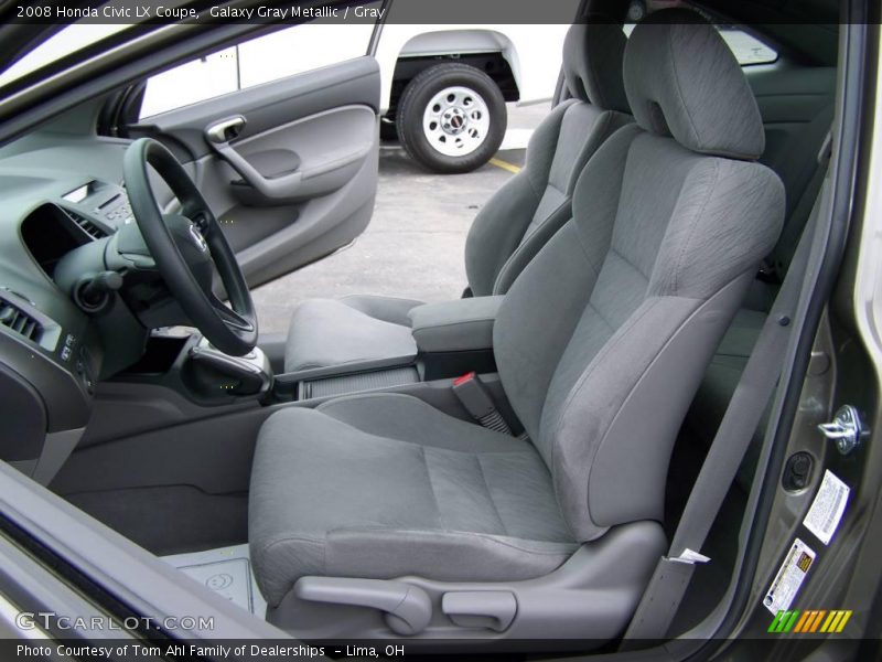 Galaxy Gray Metallic / Gray 2008 Honda Civic LX Coupe